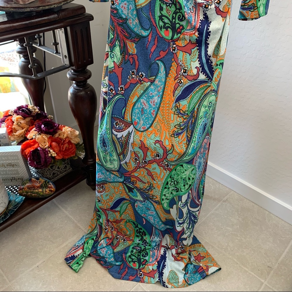 MSK Ladies Floor Length Maxi Dress M - Picture 4 of 7